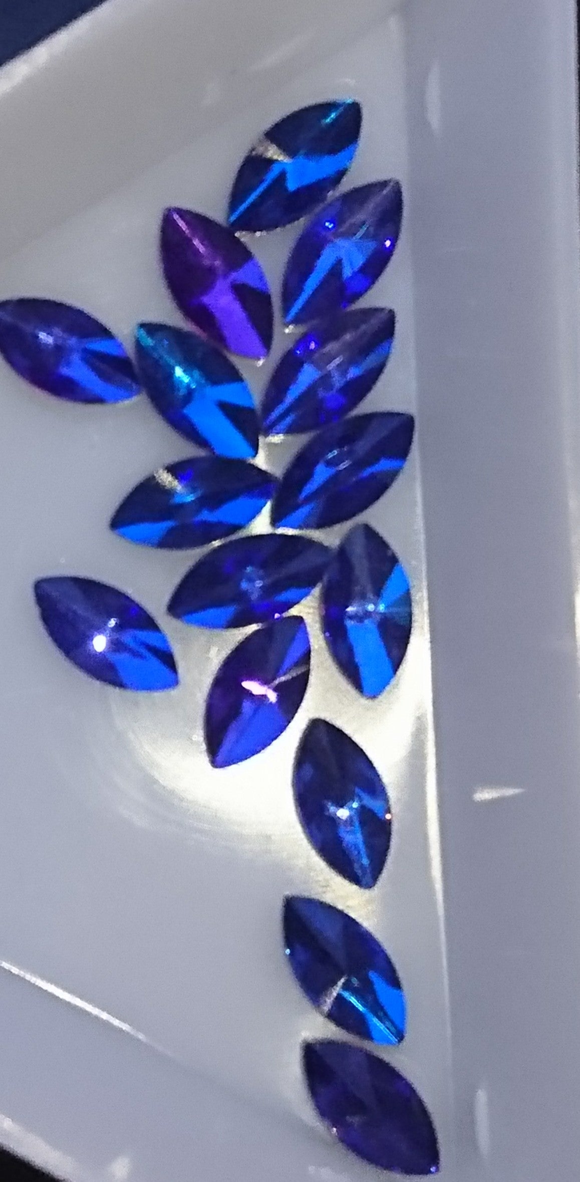 Oval rainbow crystals - Nirvana Nail and Beauty Supplies 
