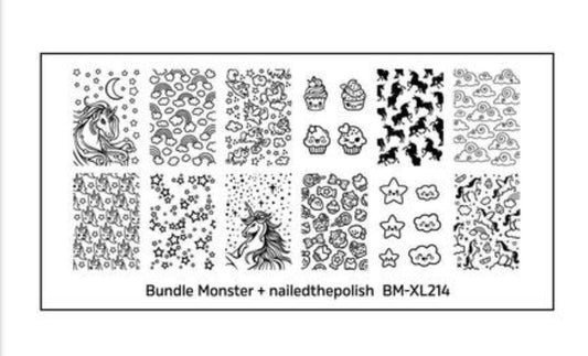 nailedthepolish Blogger Collaboration Nail Art Polish Stamping Plates - Set 3 (BM-XL214) - Nirvana Nail and Beauty Supplies 