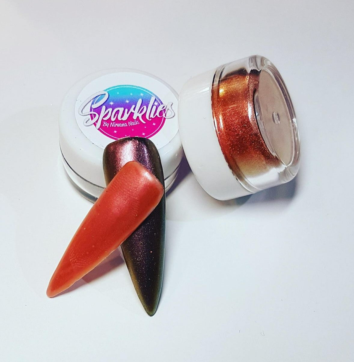 Chrome Pigment - Red Love - Nirvana Nail and Beauty Supplies 