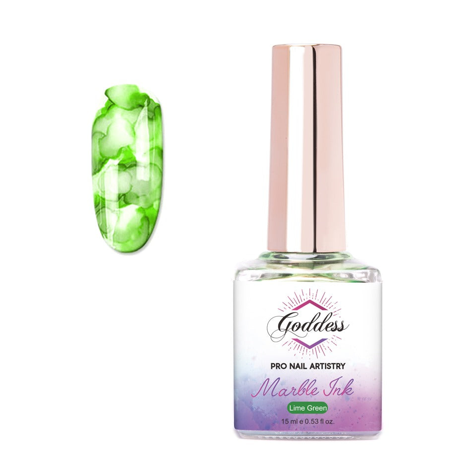 Goddess Marble Ink - Lime Green 15mls