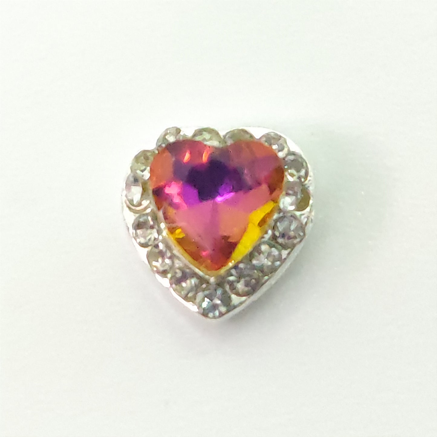 2 Pack Heart Shaped Crystals - 3 Colours