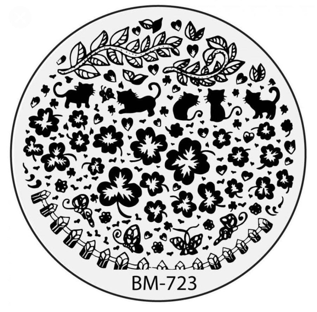 Secret Garden - Do Bats Eat Cats (BM-723) Stamping Plate