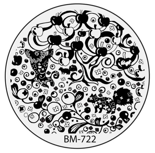 Secret Garden - Squirelly Business (BM-722) Stamping Plate