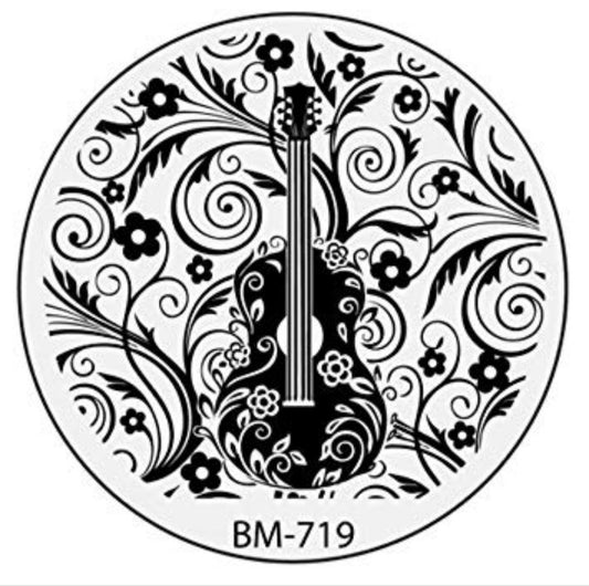 Secret Garden -  Blue Scale (BM-719)Stamping Plate