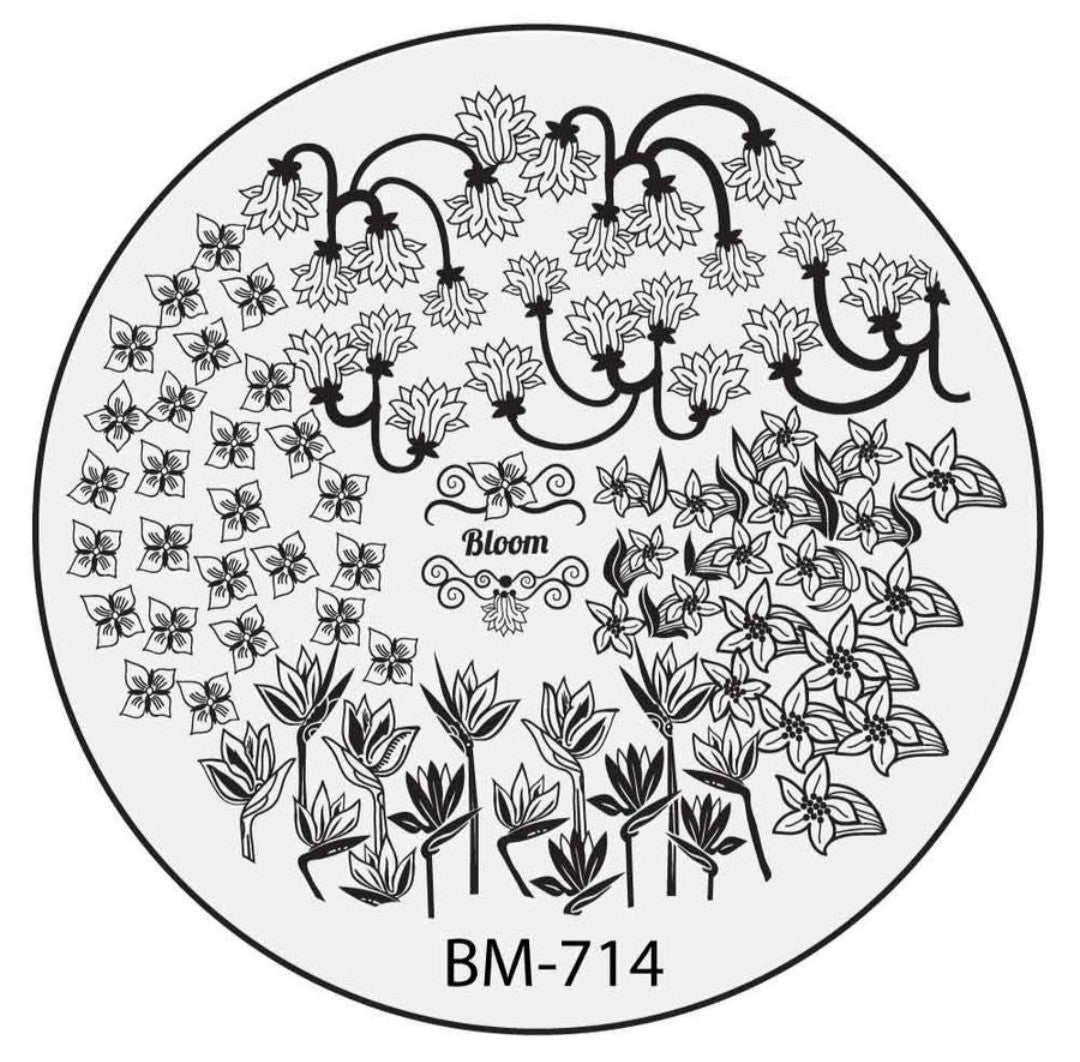Secret Garden - Paradiso Secrets (BM-714) Stamping Plate