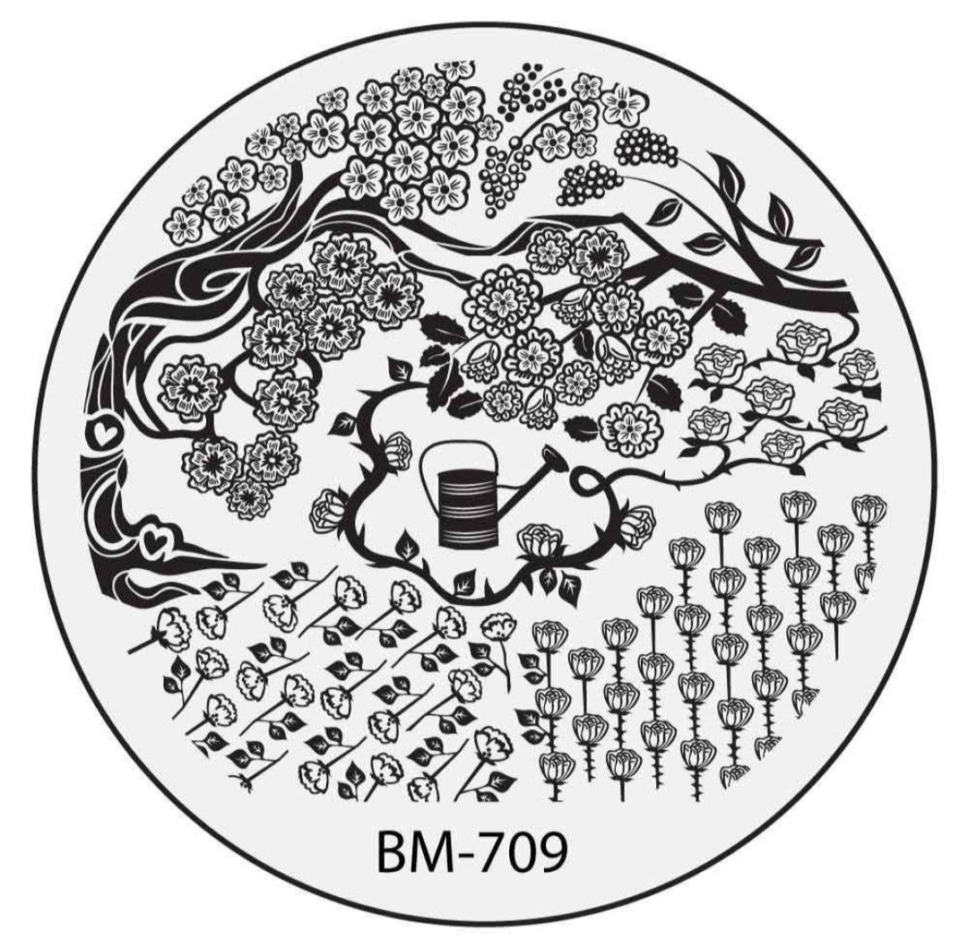 Secret Garden - (BM709) Stamping Plate