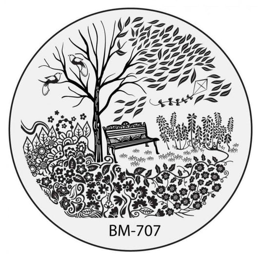Secret Garden - (BM707) Stamping Plate