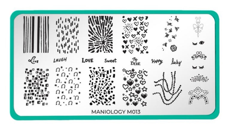 Forever Young: New Romantics (m013) - Maniology Nail Stamping Plate 