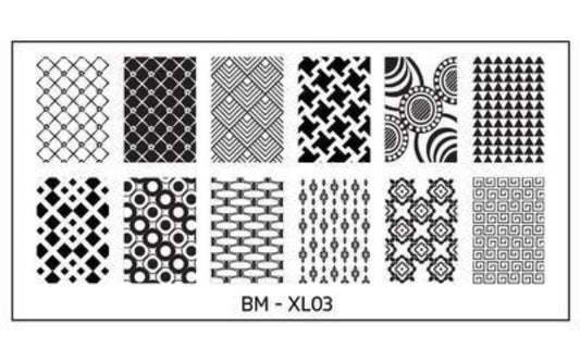 Bundle Monster Full Nail Designs (XL-03)  Stamping Plate
