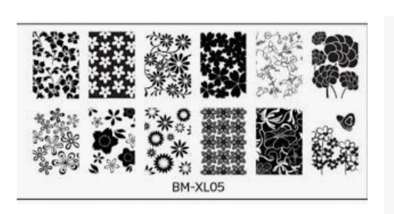 Bundle Monster Full Nail Designs (XL05) Stamping Plate