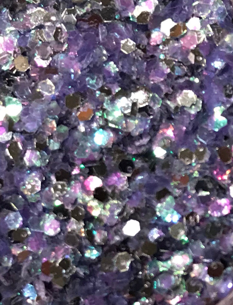 Sparklies Glitter - Iced Lavendar - Chunky 0.04 - Nirvana Nail and Beauty Supplies 