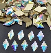 Goddess AB Rhombus Crystals 6 x 10mm 10 Pack