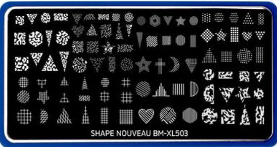 Shape Nouveau: Optic Pop (XL503) - Single Plate - Nirvana Nail and Beauty Supplies 