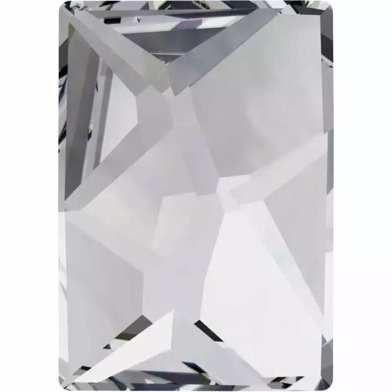 Clear Rectangle Crystals 4 x 6mm 10 Pack
