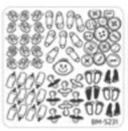 Bundle Monster Occasions Collection Nail Art Stamping Plates - Family Ties - Nirvana Nail and Beauty Supplies 