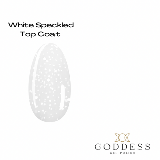 White Speckled Shiny Non Wipe Top Coat