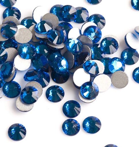 Goddess Capri blue crystals