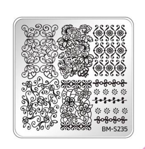 Bundle Monster Occasions Collection Nail Art Stamping Plates - Family Ties - Nirvana Nail and Beauty Supplies 