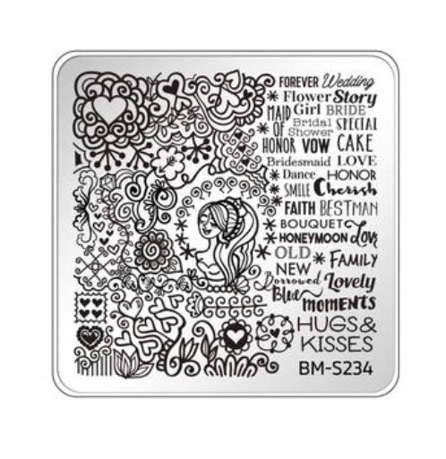 Bundle Monster Occasions Collection Nail Art Stamping Plates - Family Ties BM-S234 - Nirvana Nail and Beauty Supplies 